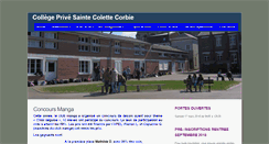 Desktop Screenshot of collegesaintecolette.com