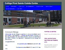 Tablet Screenshot of collegesaintecolette.com